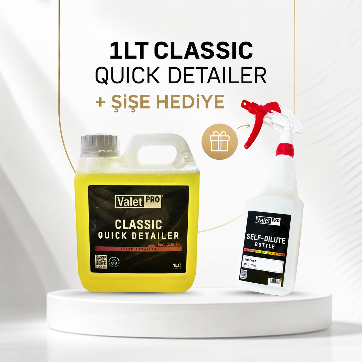 Valet Pro Classic Quick Detailer Yüzey Temizleyici Cila 1LT.